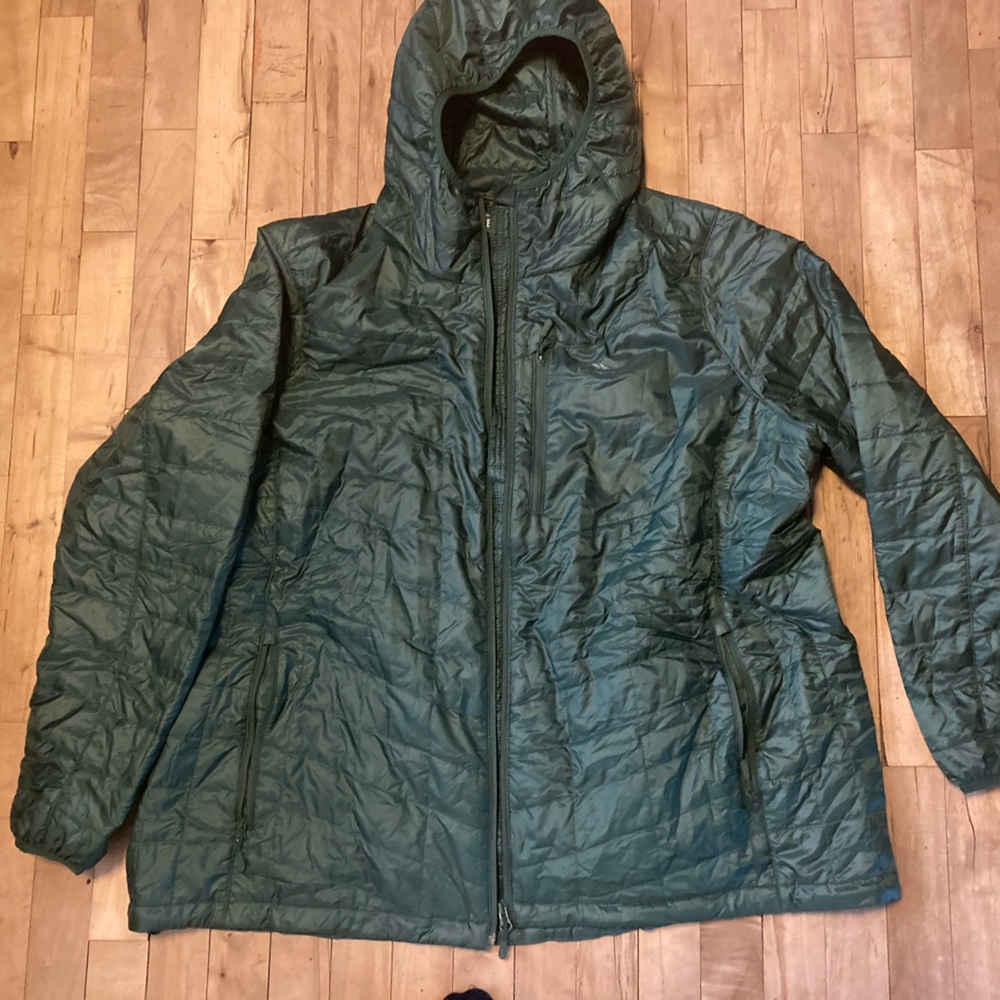 L.L. Bean Women’s Primaloft Packaway Hooded Jacket Green 3X